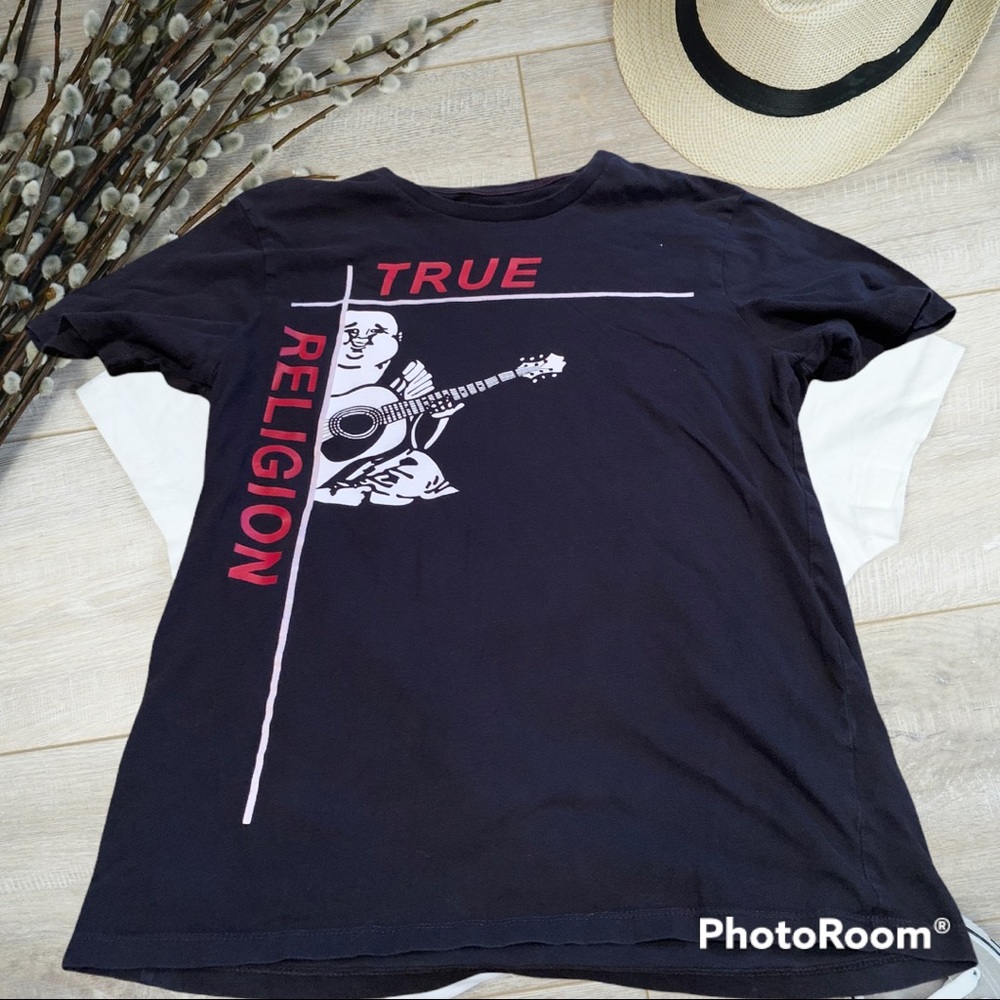 Mens True Religion Black T-shirt Size S
